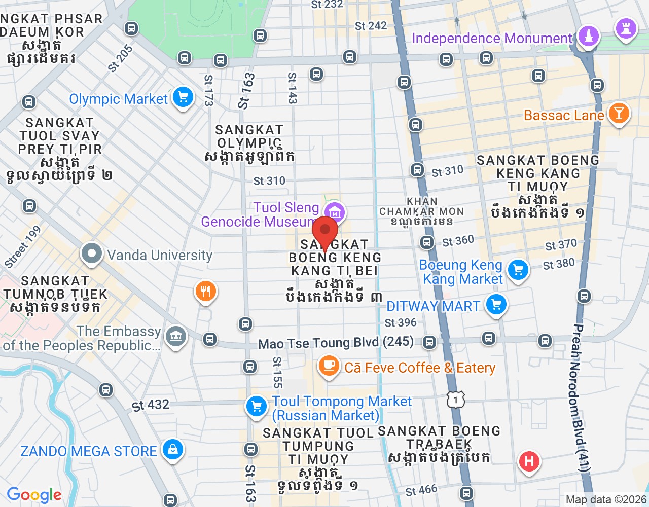 Assistant Store Manager location map
