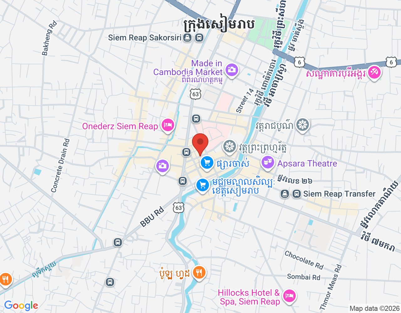 មេចុងភៅម្ហូបអឺរ៉ុប និង ម្ហូបខ្មែរ location map