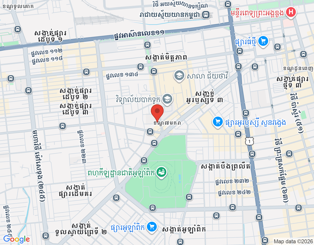 បុគ្គលិកផ្នែកពិគ្រោះយោបល់ និងលក់ទឹកអប់ location map