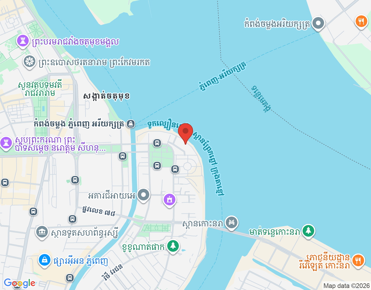 Cashier location map
