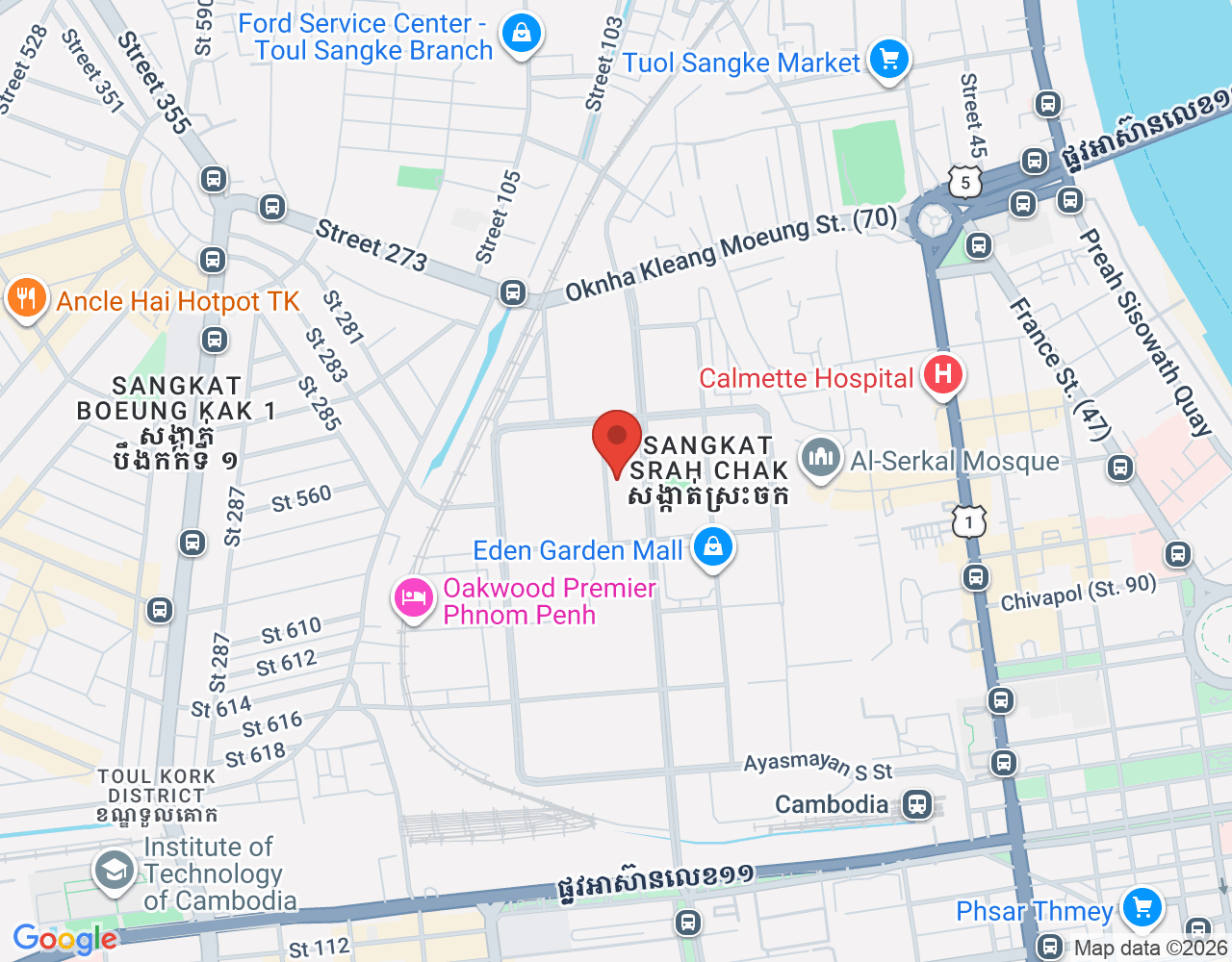 ផ្នែកលក់អាហារ location map