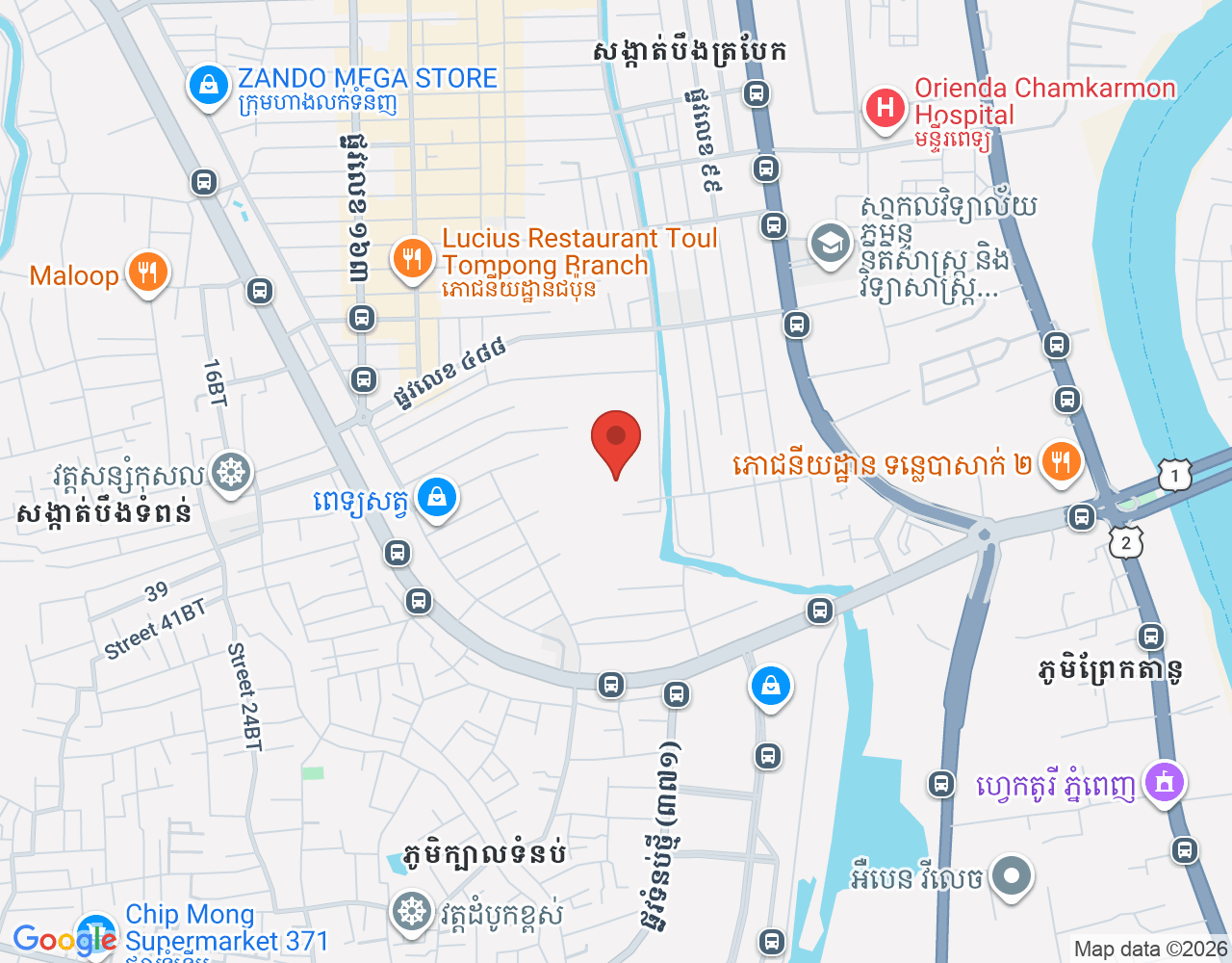 ផ្នែកឆុងកាហ្វេ location map