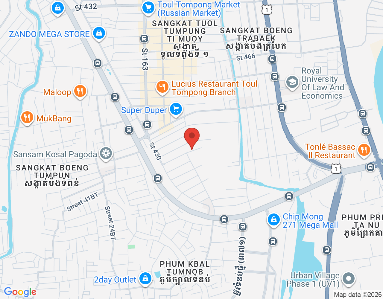Sales Representative location map