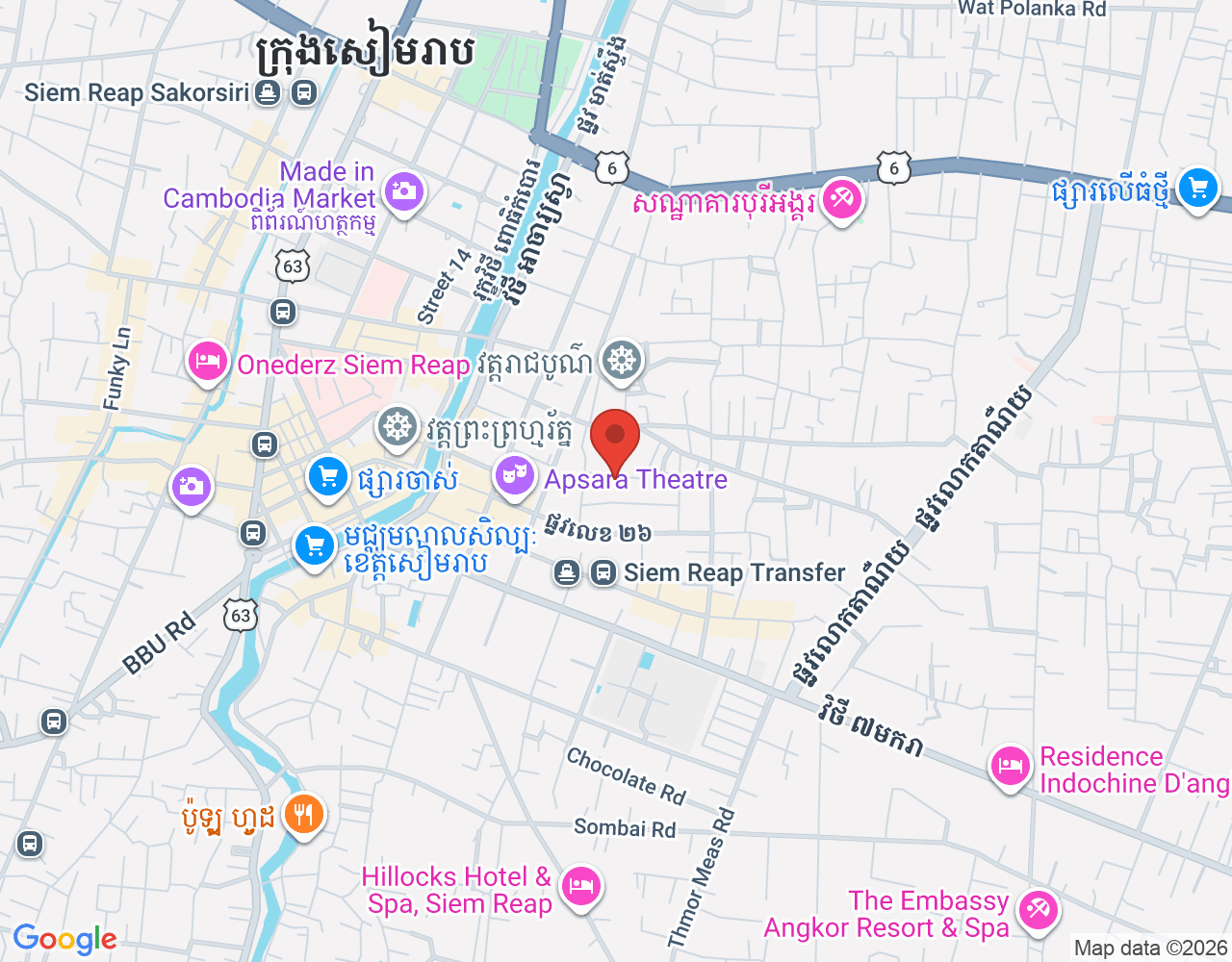 Commis II location map