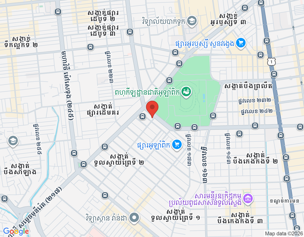 បុគ្គលិកផ្នែកសេវាកម្មនិងគិតលុយ location map