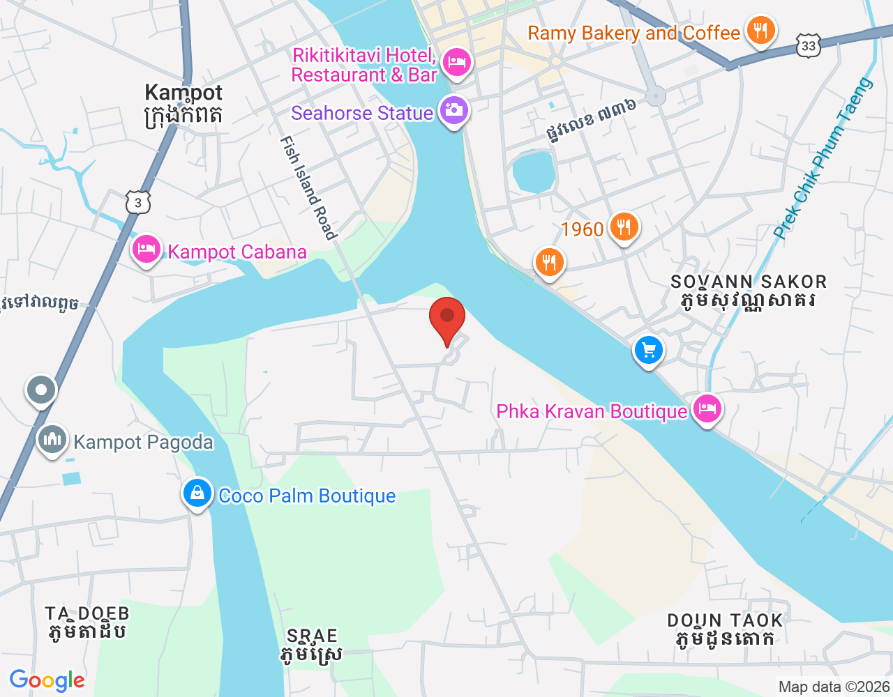 ROOM ATTENDANT location map