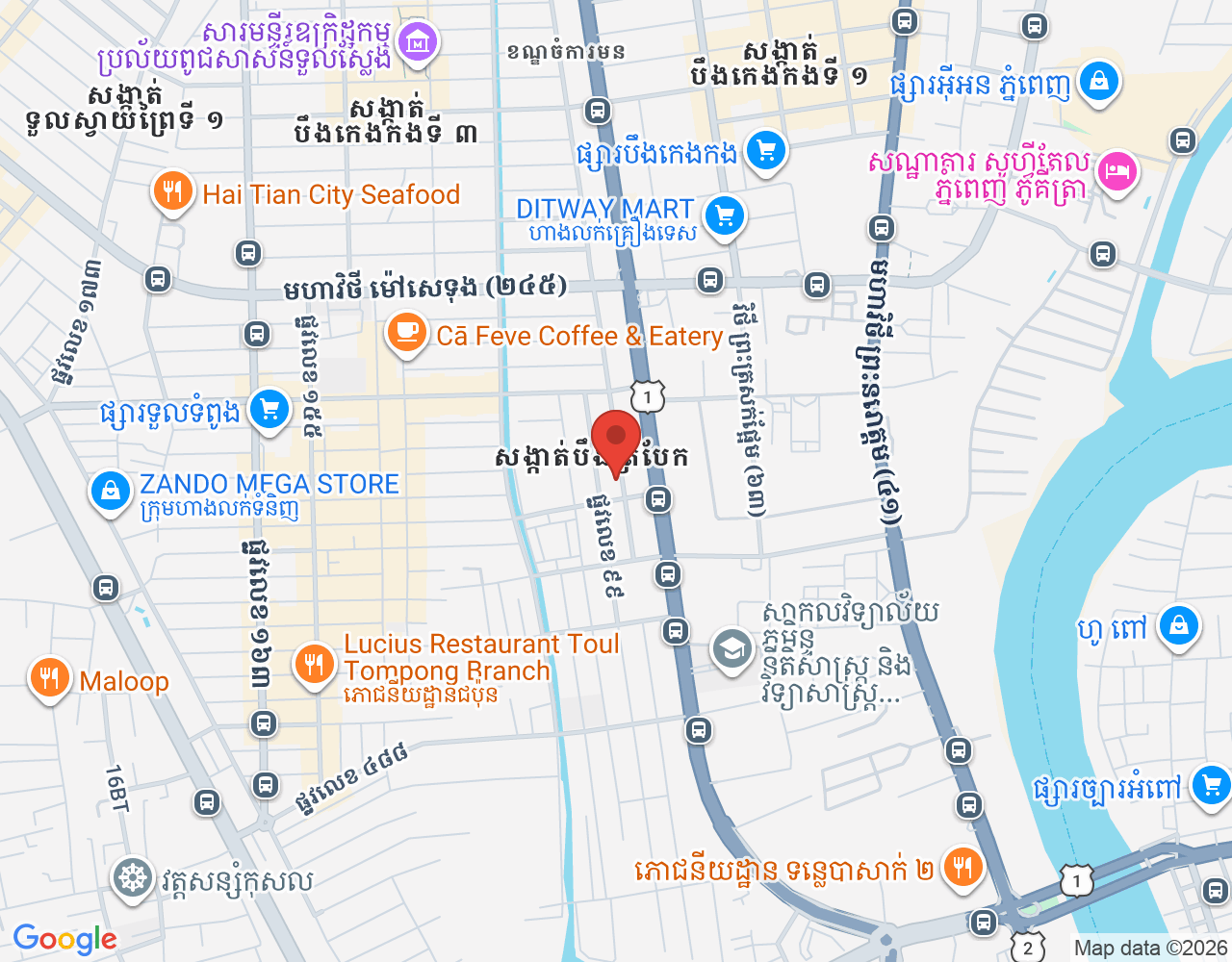 ចុងភៅ location map