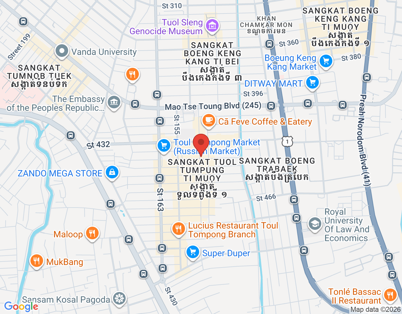 Chef de Partie location map