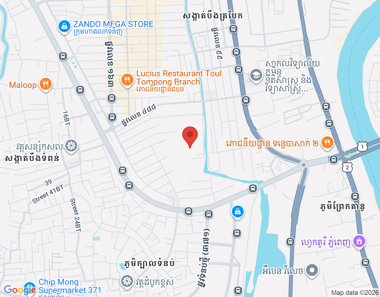 Service location map