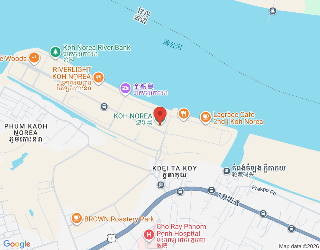 Ice Cream Sales location map