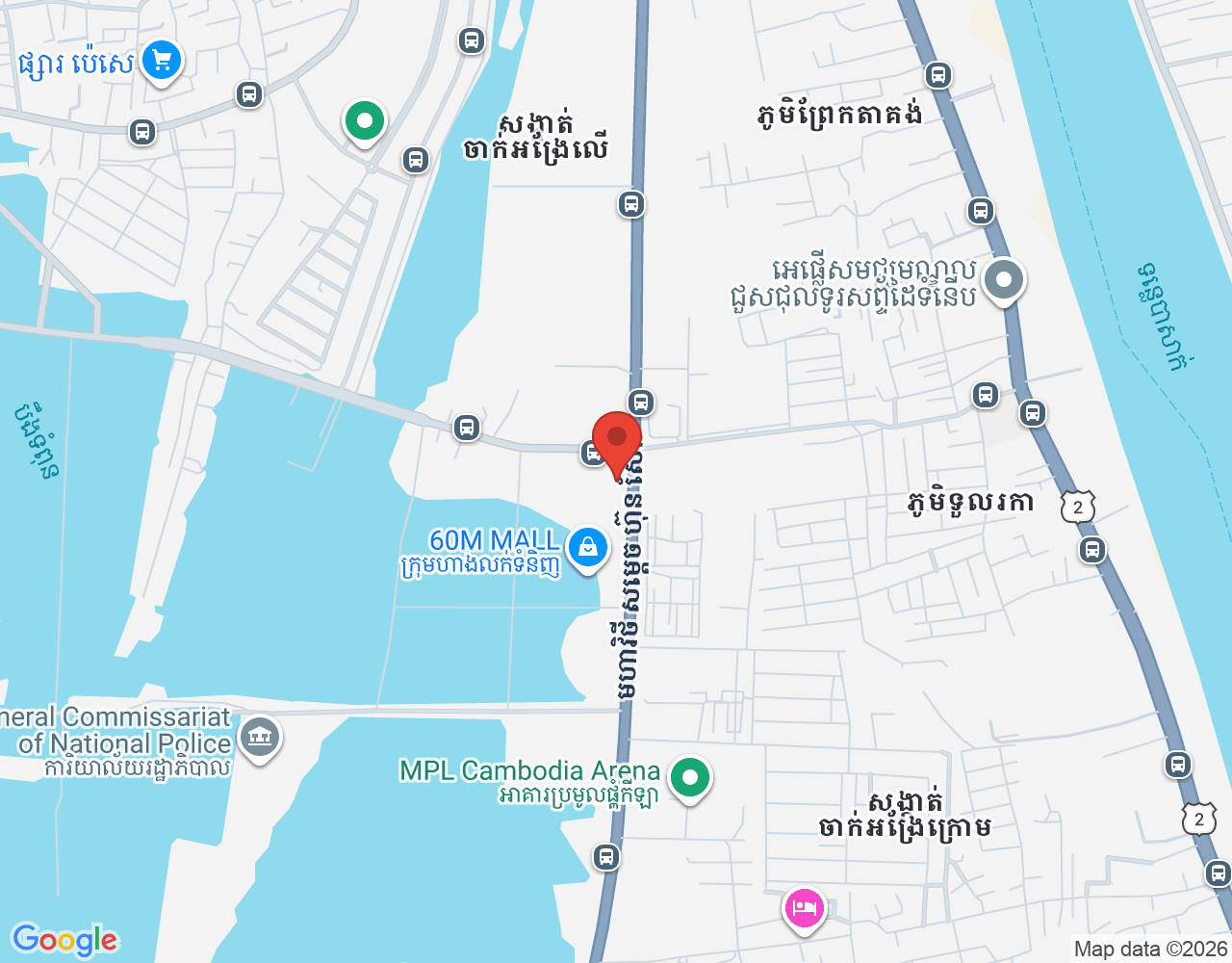 Barista location map